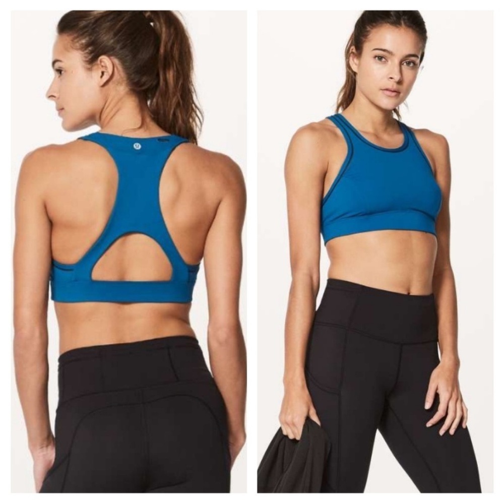 Lululemon Pace Perfect Bra in Blue